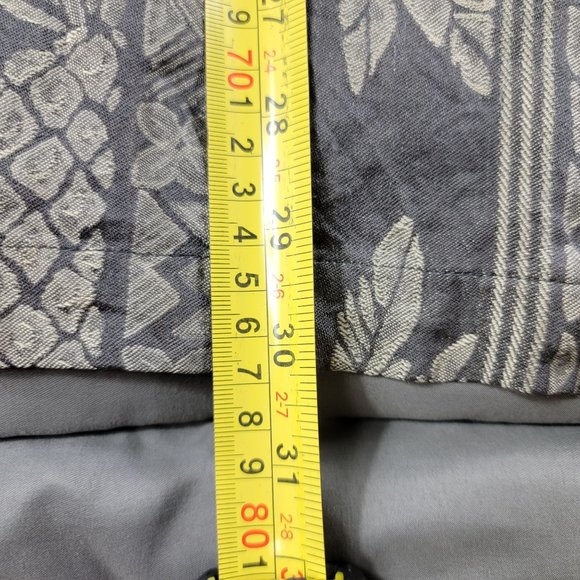 Reyn Spooner Regency Silk Jacquard Mens XL Gray Button Shirt Floral Comfort - Picture 8 of 8